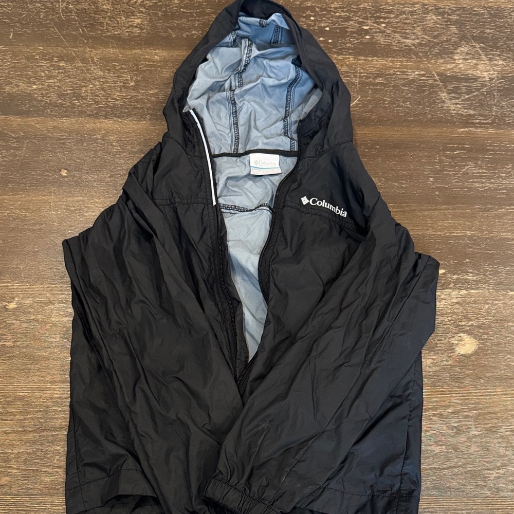 Columbia kids rain jacket  Black small